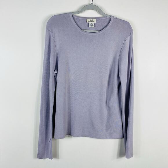 Brooks Brothers 346 Size XL Silk Blend V-Neck Pullover Sweater Purple - Picture 1 of 3